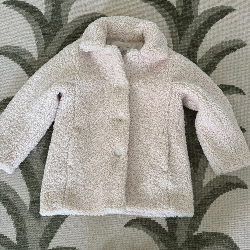 Cozy Cream Kids Sherpa Coat